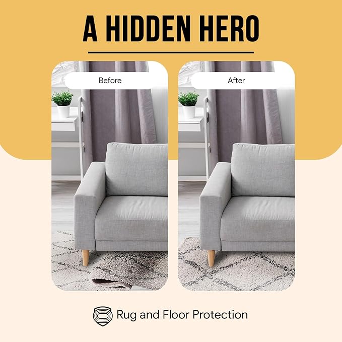 Premium Felt Rug Pad 6x9 Feet, Thick Rug Pads for Hardwood Floors, Laminate, Vinyl, Stone, Carpet & Tile, Under Rug Padding
