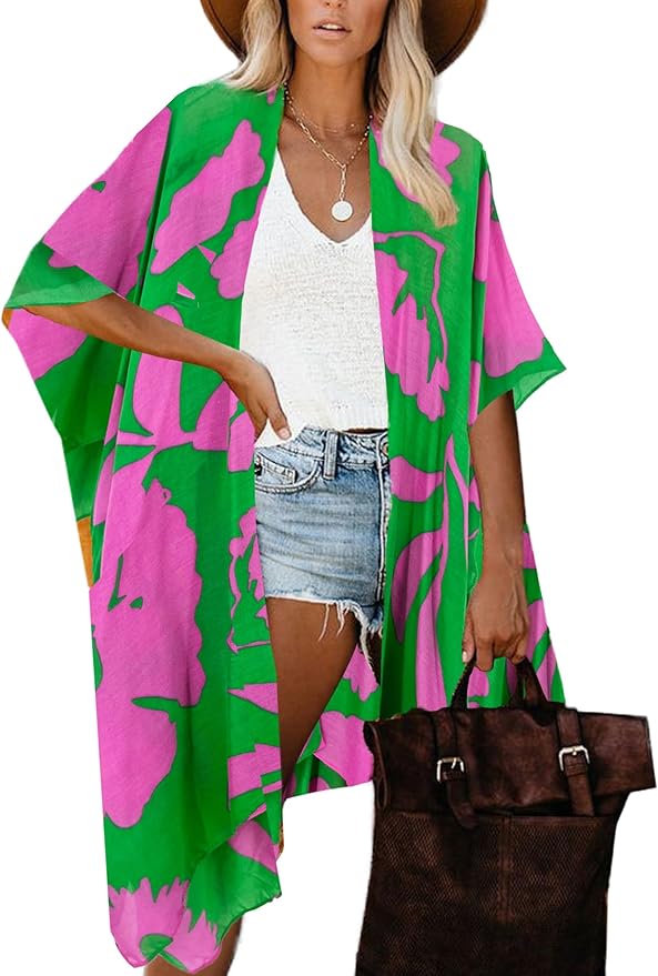 Moss Rose Women Summer Bikini Kimono Bathing Suit Cover Ups for Swimwear