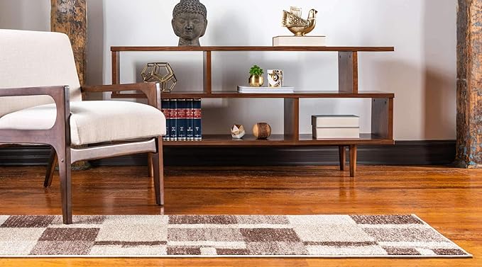 Unique Loom Autumn Collection Area Rug - Providence (2' x 6' 1" Runner, Light Brown/ Beige)