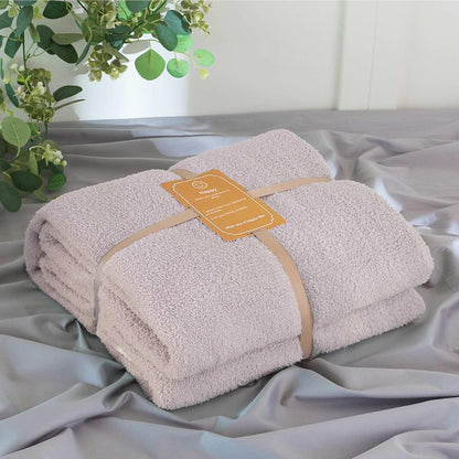 Soft Fuzzy Throw Blanket - Light Grey Cozy Warm Knit Fluffy Plush, Lightweight & Breathable, Throw for Bed, Chair, Sofa, Couch, Outdoor, 60"X80", Oeko-TEX Certified