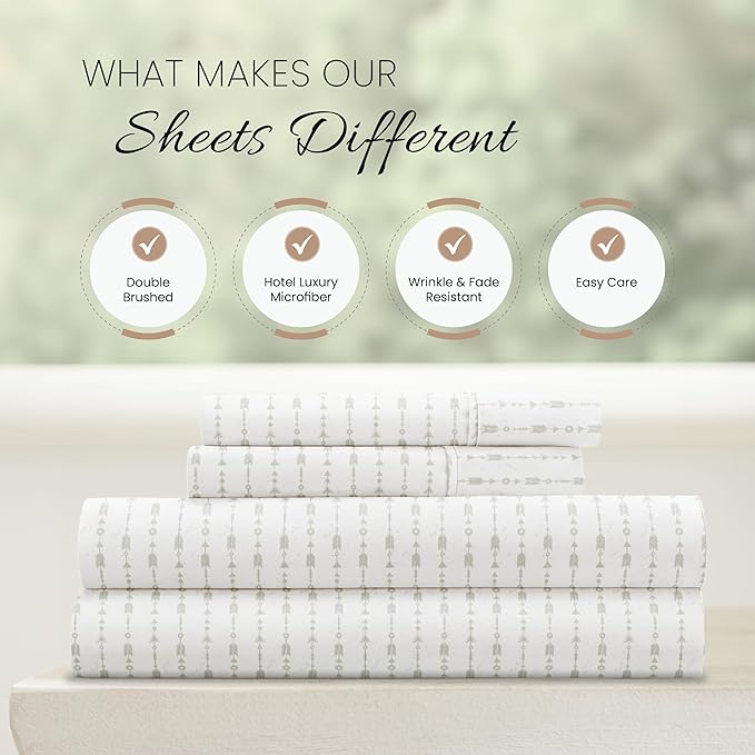Linen Market 4 Piece California King Bedding Sheet Set (Light Gray) - Sleep Better Than Ever with These Ultra-Soft Cooling Bed Sheets for Your California King Size Bed - Deep Pocket Fits 16" Mattress