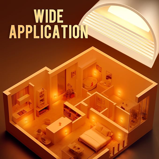 DORESshop LED Night Light[2 Pack], Night Lights Plug into Wall, 3 Level Brightness Adjustable Plug in Night Light, Dusk to Dawn Sensor Nightlights for Adults,Bedroom,Bathroom,Hallway,Amber White Cover