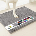 Muddy Mat® | Super Absorbent Door Mat Indoor, Microfiber Quick Dry Chenille Entryway Rug, Non-Slip Front Door Mat, Indoor Mats for Entryway, Machine Washable Pet Rug, Grey XXXL 72"X48"