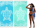 2 Pack Turkish Beach Towel Quick Dry Absorbent Cotton Lightweight Thin Bathroom Bath Pool Swim Towels Extra Large Oversized Sand Free Beach Accessories Essentials Stuff Cloud Adults Gift