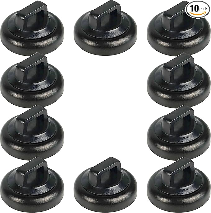 Magnet Zip Tie Mount Magnetic Zip Ties Mount Base Holder Multipurpose Wire Cable Holder Mount Wire Clips Management for Home Office Marine Electrical Wiring (D19 0.75in, 10 Piece)