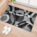 Rugshop Contemporary Abstract Circles Perfect for high Traffic Areas of Your Living Room,Bedroom,Home Office,Kitchen Area Rug 2' x 3' Gray
