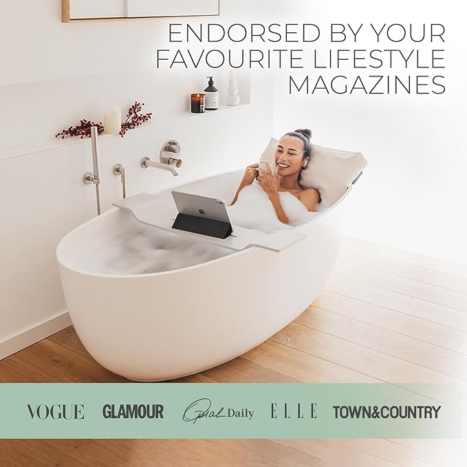 BADESOFA® Luxury Bath Pillow S - Ultra Comfortable & Quick-Drying Bath Back Pillow - Washable Full Body Bath Pillow for Bathtub - Therapeutic Head and Neck Support - Luxury Spa Cushion in Green