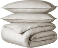 Bare Home Bedding Duvet Cover King Size - Premium 1800 Super Soft Collection - Lightweight, Cooling - Soft Breathable Bedding Duvet Cover (King, Modern Plaid - Stone/White)