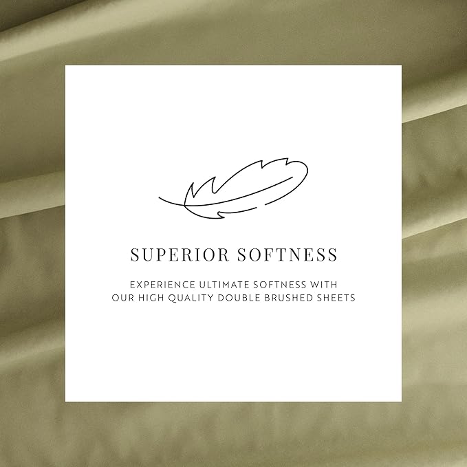 Linen Market Bed Sheets for King Size Bed (Sage) - Sleep Better Than Ever with These Soft and Cooling King Sheets - Deep Pocket Fits 16" Thick Beds - 4 Piece King Sheet Set