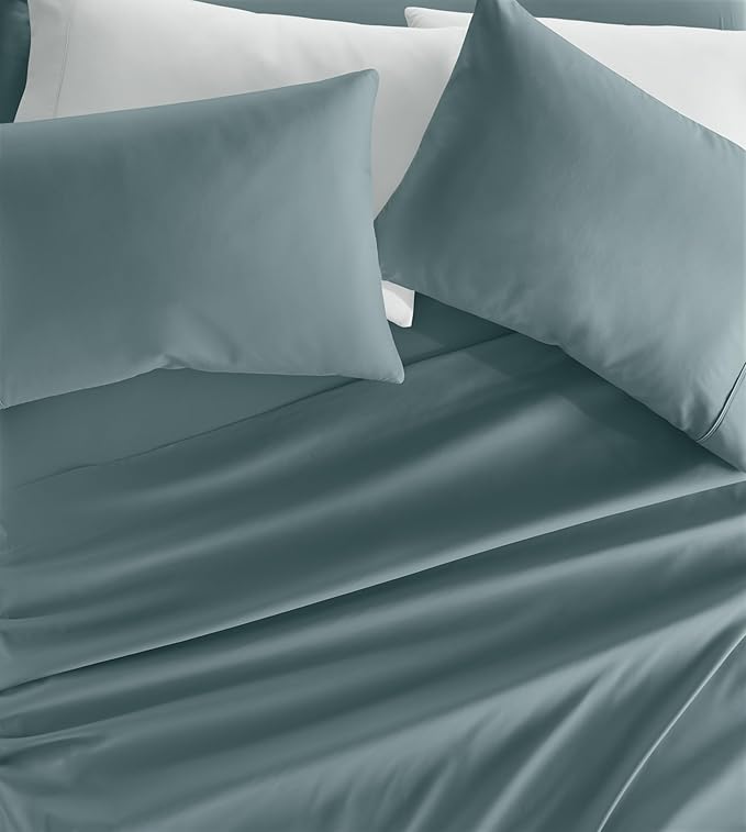 Linen Market Bed Sheets for King Size Bed (Ocean) - Sleep Better Than Ever with These Soft and Cooling King Sheets - Deep Pocket Fits 16" Thick Beds - 4 Piece King Sheet Set