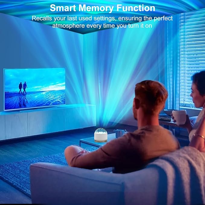 Northern Lights Projector, 13 Colors Aurora Night Light Projector for Bedroom, 3 Timers, Remote Galaxy Light Projector, Memory Function Dimmable Mood Lighting for Playroom Kids Teen Girl Gift