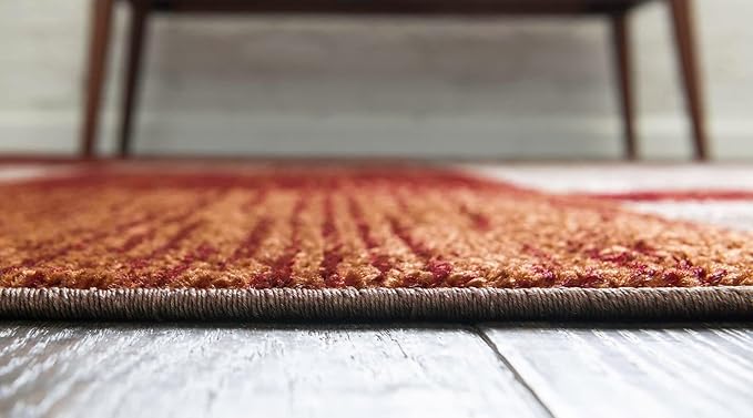 Unique Loom Autumn Collection Area Rug - Providence (7' 10" Octagon, Multi/ Beige)