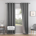 3-in-1 Layers Soundproof Curtains,Grommet Full Blackout Thermal Noise Dampening Curtains for Living Room, Bedroom(1 Panel,Grey,50" x108")