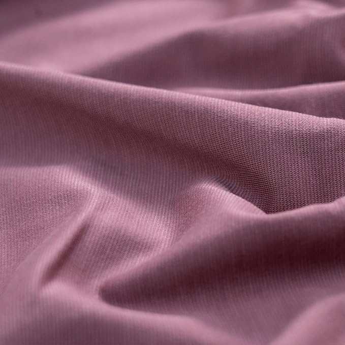 Meiz Pregnancy Pillow, Cooling Silky Pregnancy Pillows for Sleeping, 65" Maternity Pillow for Tall Pregnant Woman with Cooling Silk Jersey Cover, Purple