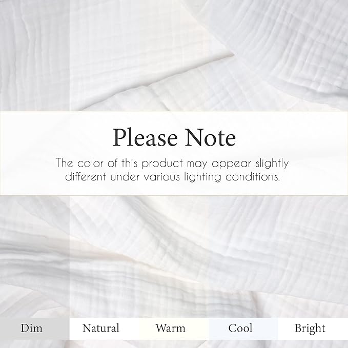 Salt Earth 100% Cotton Muslin Throw Blanket Gauze Blanket 55"X75" Twin, 4 Layered for Couch, Bed, Living Room,Lightweight & All Season Blankets & Throws, Easy to wash, Nature & Skin Friendly(White)