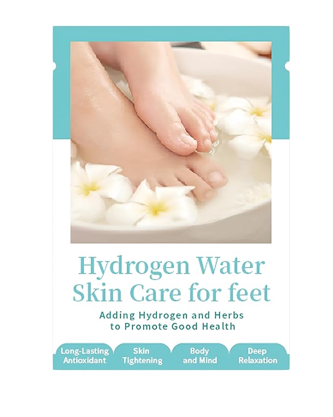 Hydrogen Foot Soak Effervescent Tablets 10 Pack | Ginger & Mugwort Herb Foot Bath, Relaxing Spa Pedicure Care | Improves Circulation, Soothes Tired Feet, Softens Calluses, Controls Odor