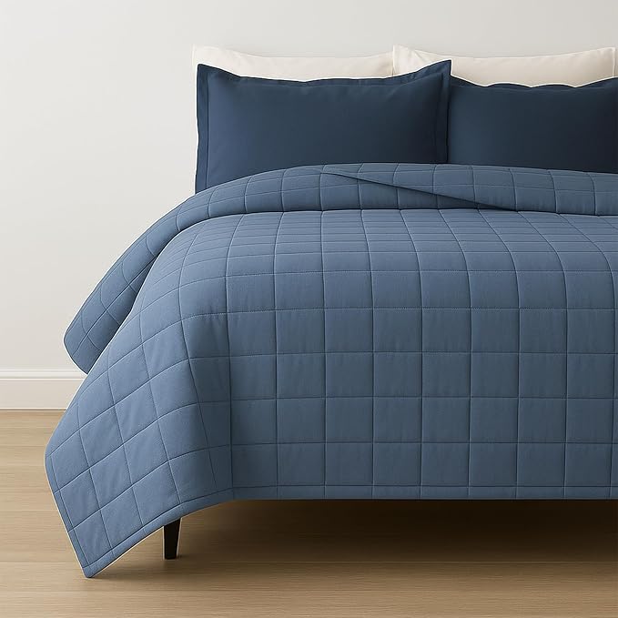 HomeSmart Cooling Weighted Blanket Queen Size 50 lbs, Designed with Hi-Tek Stay Cool Fabric On Both Sides of The Blanket, Machine Washable, Very Heavy