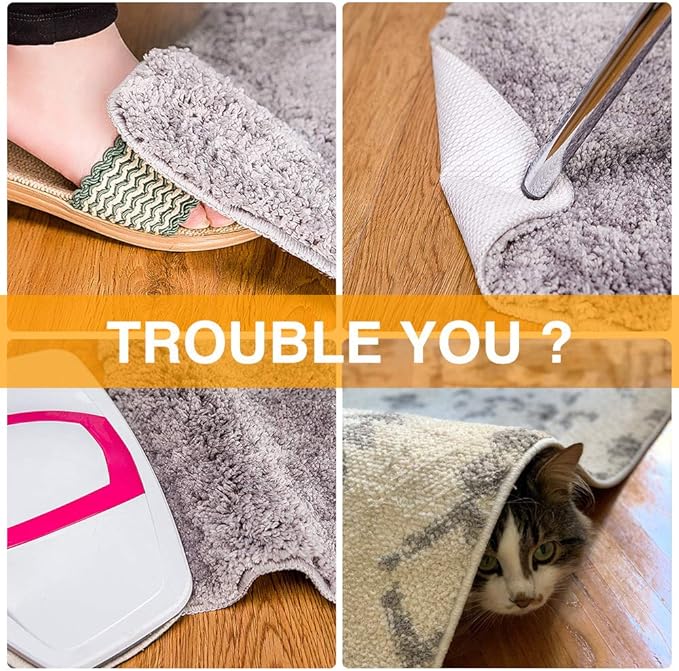 Home Techpro Vacuum Tech Rug Pad Gripper for Hardwood Floors No Damage, New Materials to Non Slip Rug Pads, Under Rug Carpet Tape : Keep Your Rug in Place & Make Corner Flat