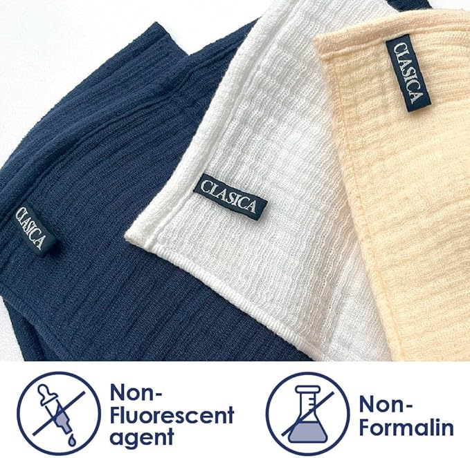 Ultra Soft Gauze Towels YAWARA 100% Cotton Premium Japanese Towel Low Friction 31.5 x 12.6 inches