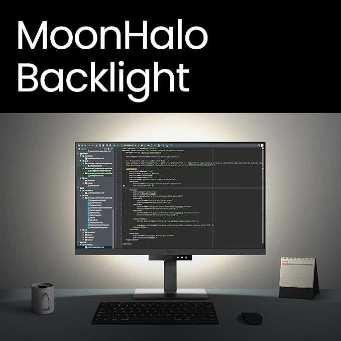 BenQ RD320U 32” 4K 3840x2160 Programming Monitor with 2000:1 Contrast Ratio, Nano Matte Panel, Backlight, 90W USB-C, Coding Modes, Night Hours Protection, Ergonomic Design, and Eye-Care Technology