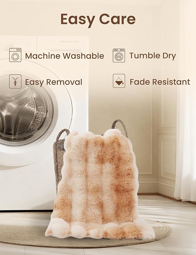 ZonLi Bubble Plush Body Pillow,Fluffy Faux Rabbit Fur Body Pillow for Adults,Long Pillow for Sleeping with Removable Pillowcase and Zipper Closure,Adjustable Filling Memory Foam（Light tan）