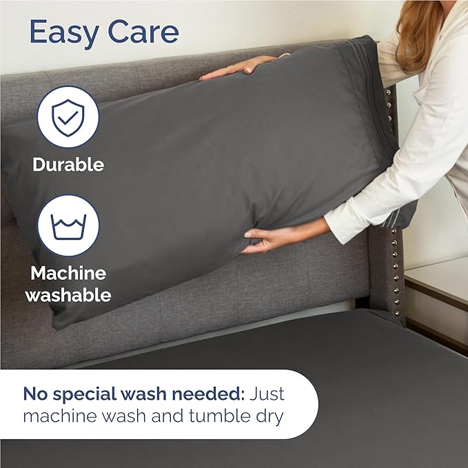 Twin XL Size 3 Piece Sheet Set - Comfy Breathable & Cooling Bed Sheets Set - Hotel Luxury Bedding for Women, Men, Kids, Teens, Boys & Girls - Deep Pockets, Soft and Wrinkle Free - Oeko-Tex - Charcoal