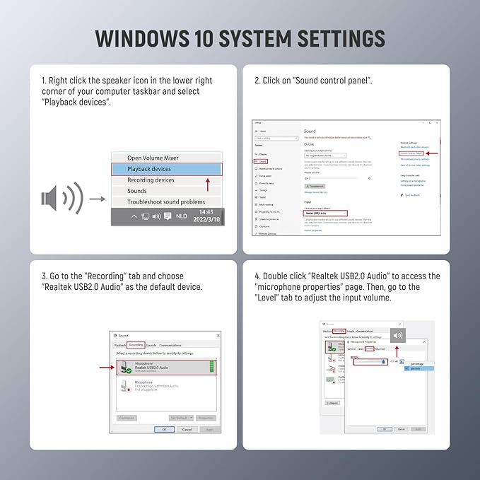 NEEWER USB A Lapel Microphone, Plug & Play Mini Omnidirectional Clip On Lavalier Mic 2m Cable for USB 2.0 Mac Windows PC Laptop Computer YouTube Skype Podcast Gaming Vlog Video Conferencing, LM1