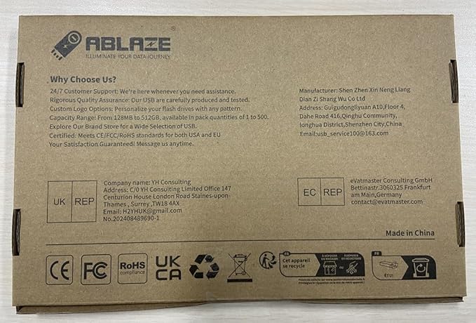 ABLAZE Flash Drives 1GB 20 Pack, USB 2.0 Thumb Drive Bulk with Lanyards Swivel Memory Stick U Disk 1GB Pendrive USB Pack (Black)