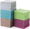 SIMPLI-MAGIC Cotton Wash Cloths 12"x12" (50 Pack) – Highly Absorbent Soft Towels for Bathroom – Commercial Terry Washcloth for Face, Hand, Bath, Kitchen, Gym & Hotel (Multicolor)