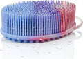Silicone Body Scrubber for Shower - Gentle Exfoliating Back Scrubber with Soft Bristles - Avilana Premium Dual Sided Bath Brush Massage - Loofah Alternative for Sensitive Skin - Gift Women Men