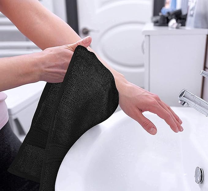 Utopia Towels 72 Pack Premium Hand Towels Set, (16 x 28 inches) 100% Ring Spun Cotton, Ultra Soft and Highly Absorbent 600GSM Towels for Bathroom, Gym, Shower, Hotel, and Spa (Black)