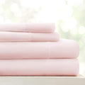 Linen Market Patterned Microfiber Full Sheet Set 4 Piece – Oeko-TEX Certified Ultra Soft & Wrinkle-Free - 16" Deep Pocket Sheets - Easy Care Full Size - My Heart Pink