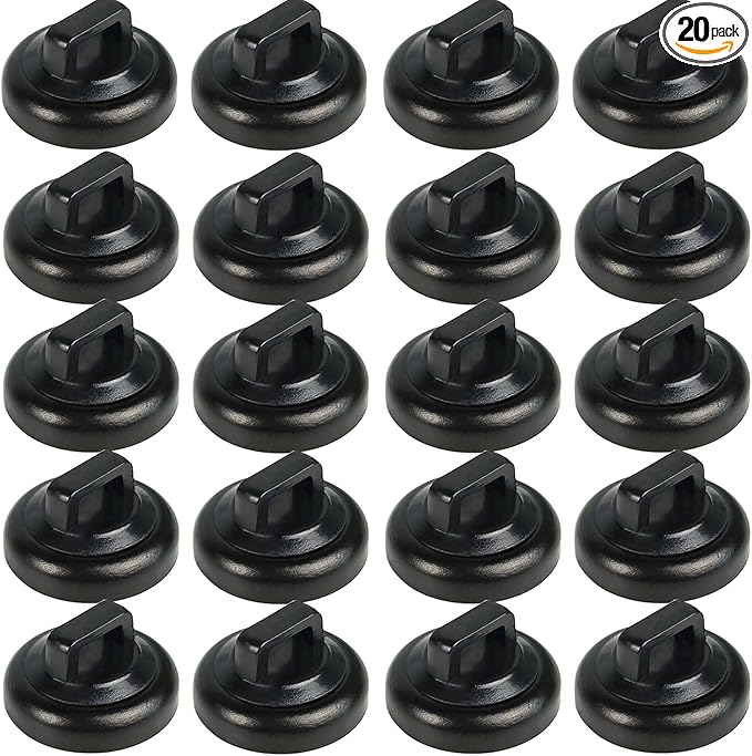 Magnet Zip Tie Mount Magnetic Zip Ties Mount Base Holder Multipurpose Wire Cable Holder Mount Wire Clips Management for Home Office Marine Electrical Wiring (D19 0.75in, 20 Piece)