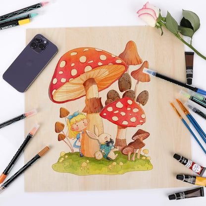 10 Pack 16x16x1/8 Inch Basswood Sheets, Large Size Basswood for Laser Cutting & Engraving, Plywood Wood Board Unfinished Wood Sheets for Crafts, DIY Architectural Models, Wood Burning and Painting.