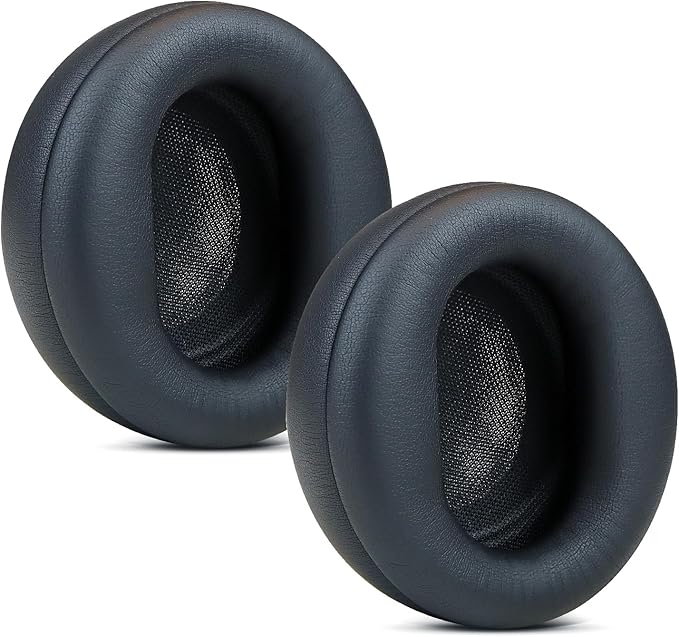 Replacement Earpads for Microsoft Surface Headphones 1 2 Wireless Noise Cancellation Headsets,Ear Pads Cushions with High-Density Noise Isolation Foam,Soft Protein Leather-Black