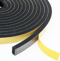 Weather Stripping Door Seal Strip, Strong Adhesive, Weatherproof, Reduce Noise, Gap Filler, Foam Insulation Tape for Doors and Windows (1/2 in x 1/8 in x 16 Ft)