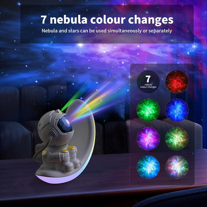 Astronaut Galaxy Projector Moon Night Light, Star Ceiling Projector Galaxy Light with Timer and Remote Starry Nebula LED Lamp, Star Lights for Kids Adults Bedroom Decor, Christmas, Birthday