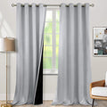 BGment Light Grey Blackout Curtains 95 Inches Long 2 Panels Set for Living Room, Thermal Insulated 100% Light Blocking Curtains & Drapes, Grommet Soundproof Curtains for Bedroom Window, Each 52 Wide