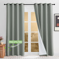 KGORGE Anti Dust Soundproof 100% Blackout Curtains 4 Layers Heavy Duty Energy Efficiency Window Curtains for Living Room Baby Bedroom Home Office Studio, Wide 52 x Long 95 inches, Sage Green, 2 Panels