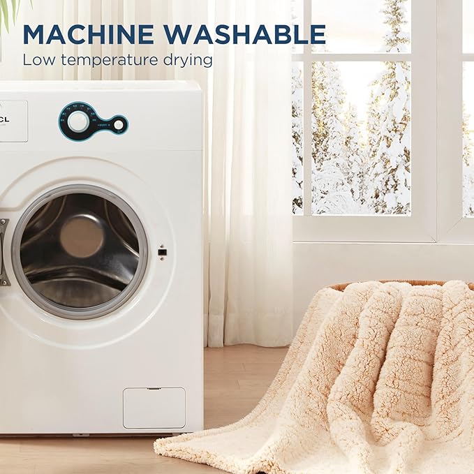 Westinghouse Electric Blanket Queen Size, Soft Plush Sherpa Heated Blanket with 10 Heating Levels & 1-12 Hours Auto-Off, Machine Washable, 84x90 inches, Yellow