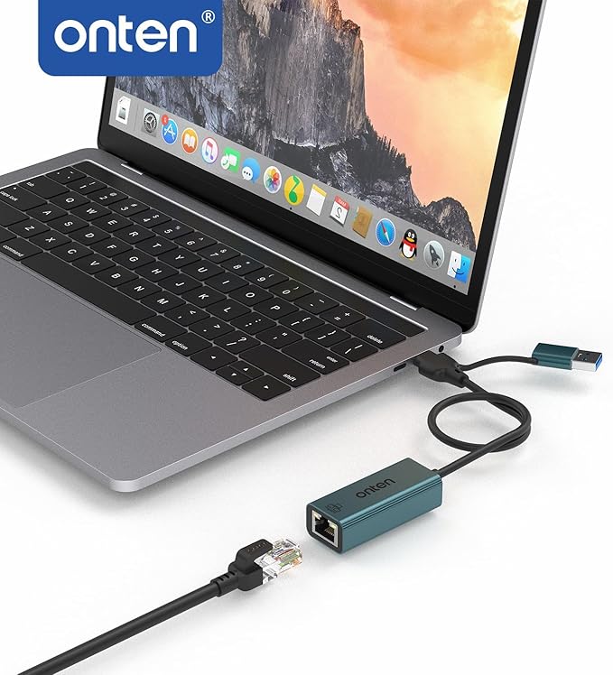USB-A and USB-C to Ethernet Adapter,Driver Free RJ45 to USB C or USB A, Gigabit Ethernet LAN Network Adapter for Windows,Mac OS, iOS and More