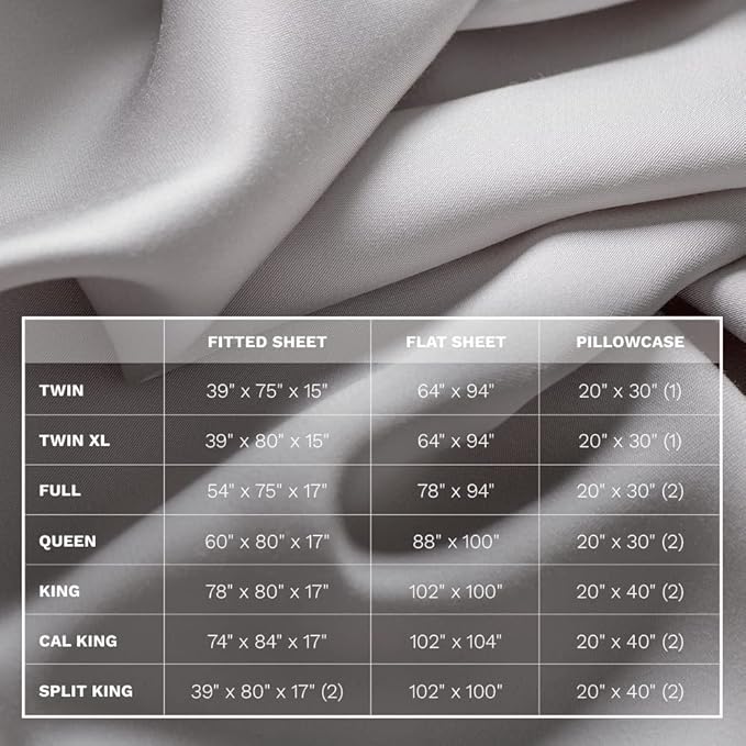 LUXOME Luxury Sheet Set | 100% Rayon (Viscose) from Bamboo | Queen Size - Stone | Deep Pockets | 4-Piece Set (Fitted, Flat, 2 Pillowcases)