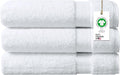 Delara 100% Organic Cotton Towels 650 GSM Plush Feather Touch Quick Dry Bath Towel, Pack of 3 GOTS Certified, Oeko-Tex Green Certified, Organic Cotton Bath Towel, 30"X58"