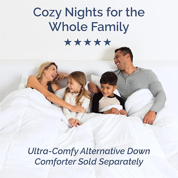 Split King Size 5 Piece Sheet Set - Comfy Breathable & Cooling Bed Sheets Set - Hotel Luxury Bedding for Women, Men, Kids, Teens, Boys & Girls - Deep Pockets, Soft, Wrinkle Free - Oeko-Tex - Ice Blue