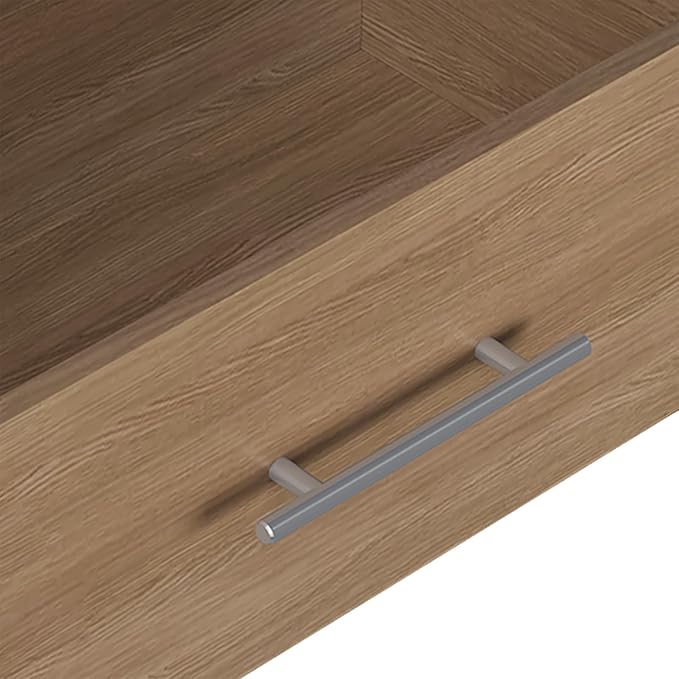 4 Drawer Short Tower Closet Unit, Modular Closet System, Wood Closet System Organizer with Storage for Walk In Closets, Clothing Rack Closet for Hanging Clothes, Bedroom, Wood, 31.5"W