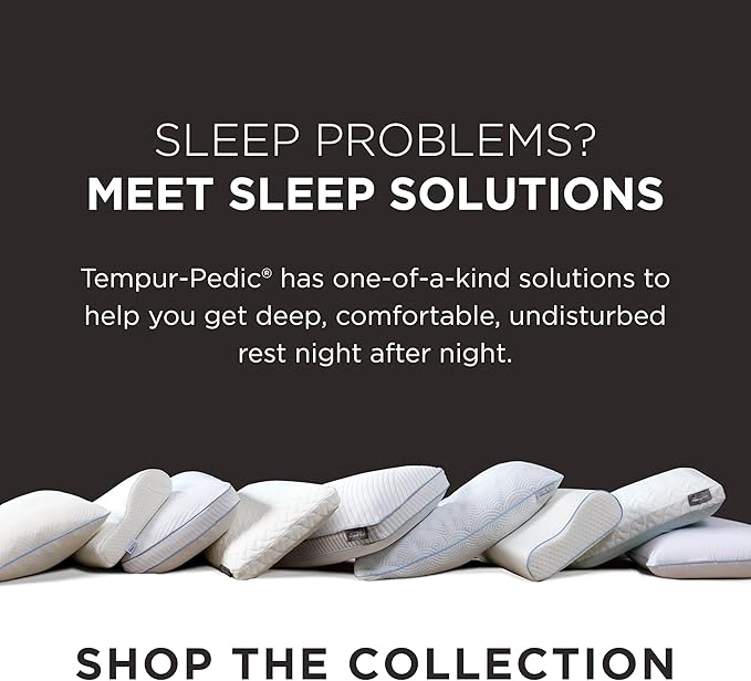 Tempur-Pedic TEMPUR-Cloud Pillow, Standard-2-Pack, Standard, White 2 Count