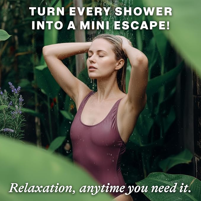 Shower Steamers Aromatherapy - USA Made with Natural Ingredients & Lavender Oil, Christmas Stocking Stuffers for Women, Wife & Mom, Large Stress Relief Shower Bombs, White Elephant Relaxing Spa Gifts