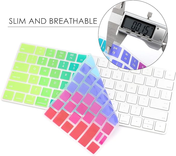 Allinside Rainbow Cover for Apple Magic Keyboard (MLA22LL/A) with US Layout