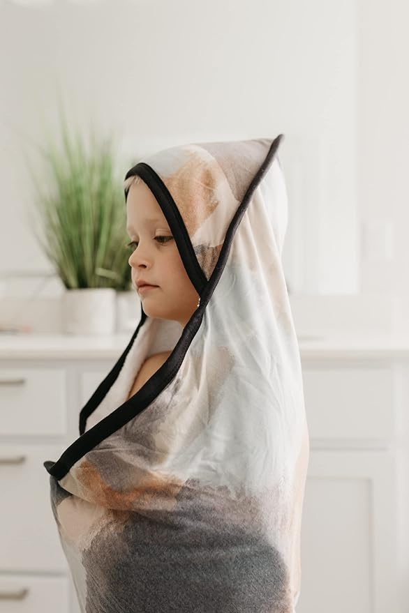 Copper Pearl Hooded Bath Towels Premium Knit/Terry Cloth Baby Towels with Hood, Pockets, and Cool Designs - Great to Gift and Make Bath Time Fun - Baby Bath Towel, Picasso