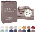 Bella Coterie Luxury Bamboo Viscose Full Size Sheet Set | 100% Organically Grown | Ultra Soft | Cooling for Hot Sleepers | 18" Deep Pocket [Mocha]